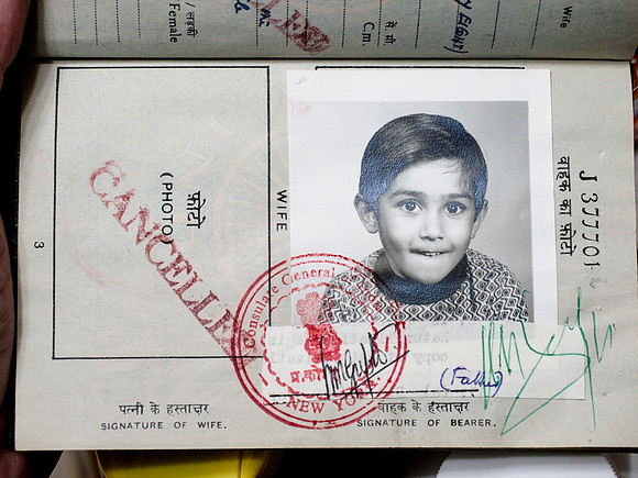Naren's Passport 1970